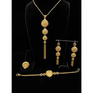 Layali Gold Drop Set  Luxury 4 Piece Jewelry Collection