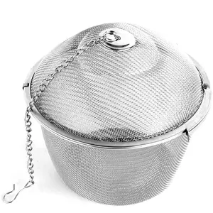 Stainless Steel Tea Strainer Set, 1 Box Including 1 Count Tea Strainer and 4 Counts Cups, Tea Infuser, Tea Making Tool, Kitchen Utensils & Gadgets for Home Use