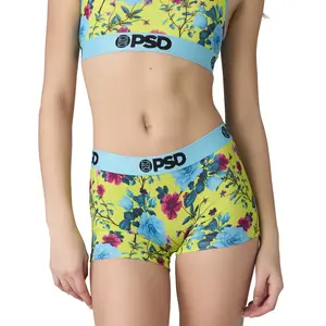 PSD Women's Electric Floral Boy Short Underwear - Comfortable, Breathable, Ultra-light Fabric