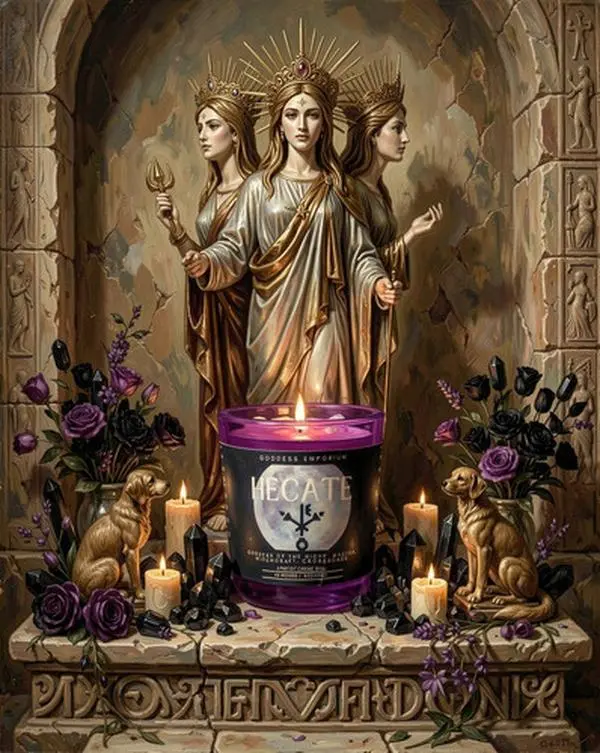 Goddess Hecate Ritual Candle