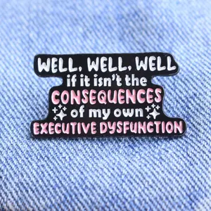 Humorous Phrases Enamel Pins Creative Lapel Badges Backpacks Clothes Decorative Jewelry Accessories