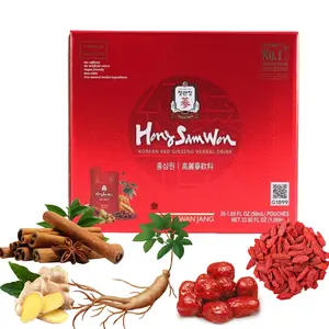 JUNGKWANJANG Korean Red Ginseng Extract – 6-Year-Old Ginseng Concentrated Drink, High-Purity Herbal Supplement for Energy, Immunity & Vitality, 50ml x 20 Packs  Edible Healthcare Natural Fitness Dietary