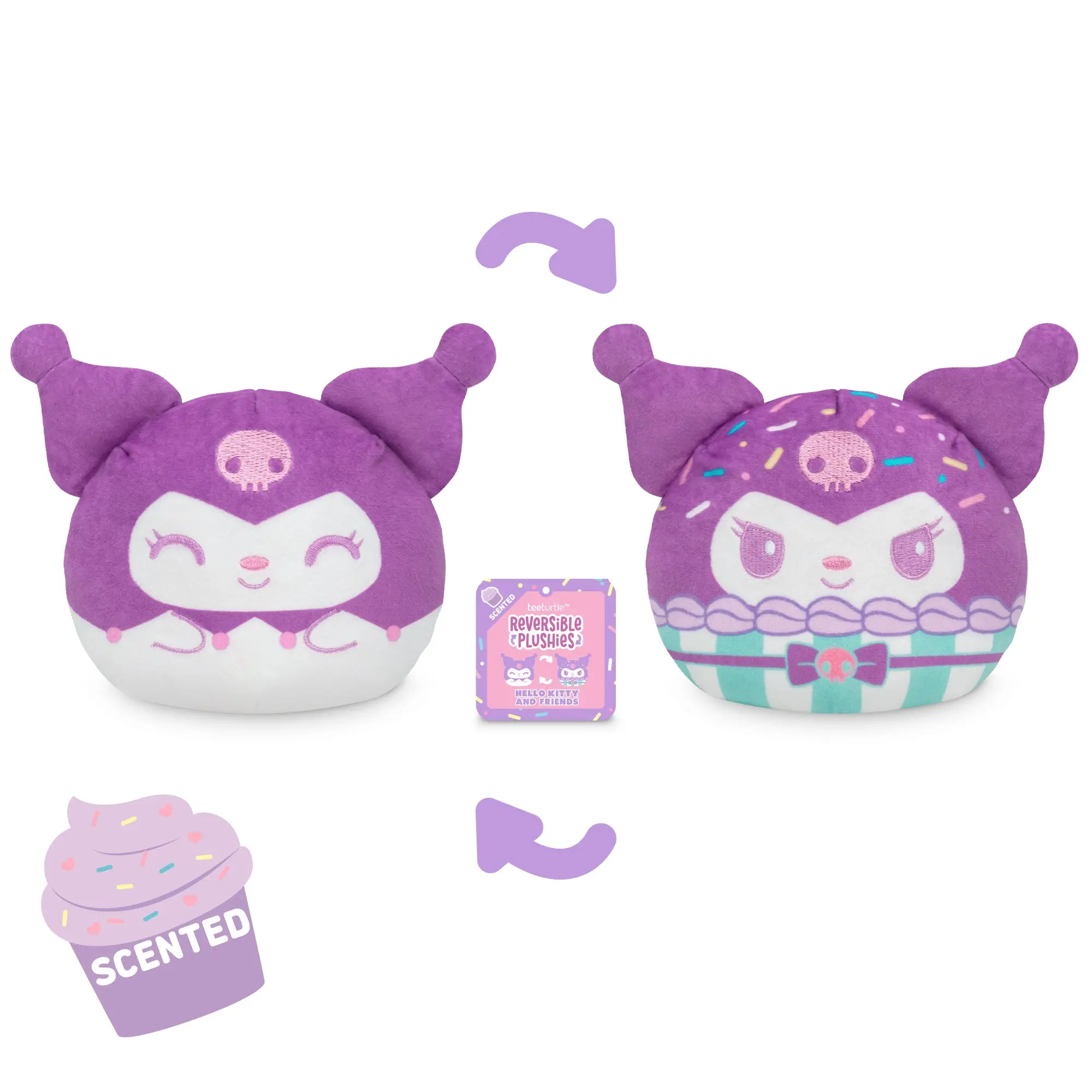 Kuromi Cupcake 4" Cupcake-Scented Reversible Plushie Kuromi Cupcake 4" Cupcake-Scented Reversible Plushie