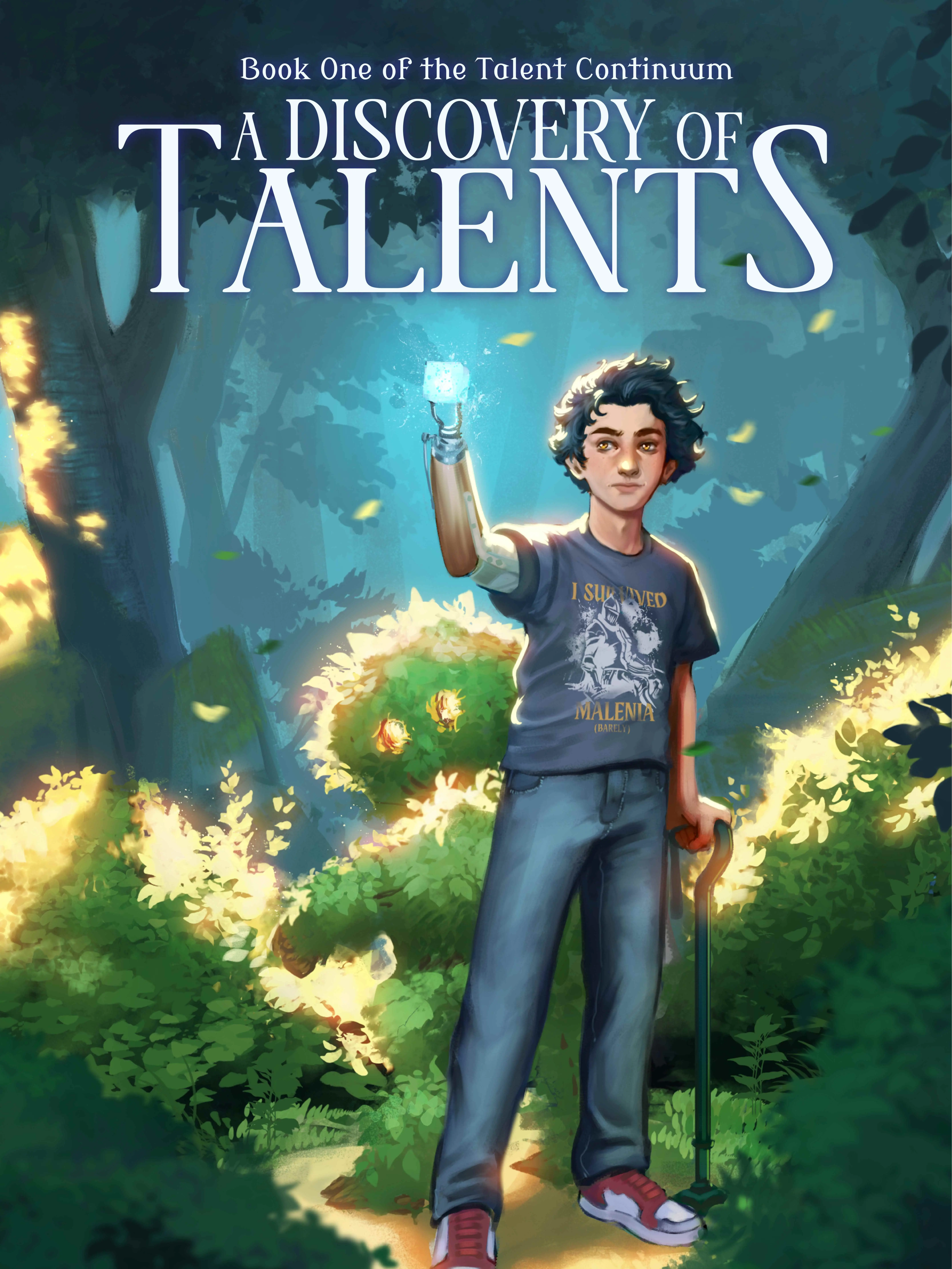 A Discovery of Talents: Book One in The Talent Continuum Signed Paperback with character art and swag