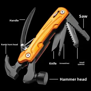 Aluminum Alloy Multi-Function Outdoor Tool with Heavy-Duty Nylon Carry Sheath