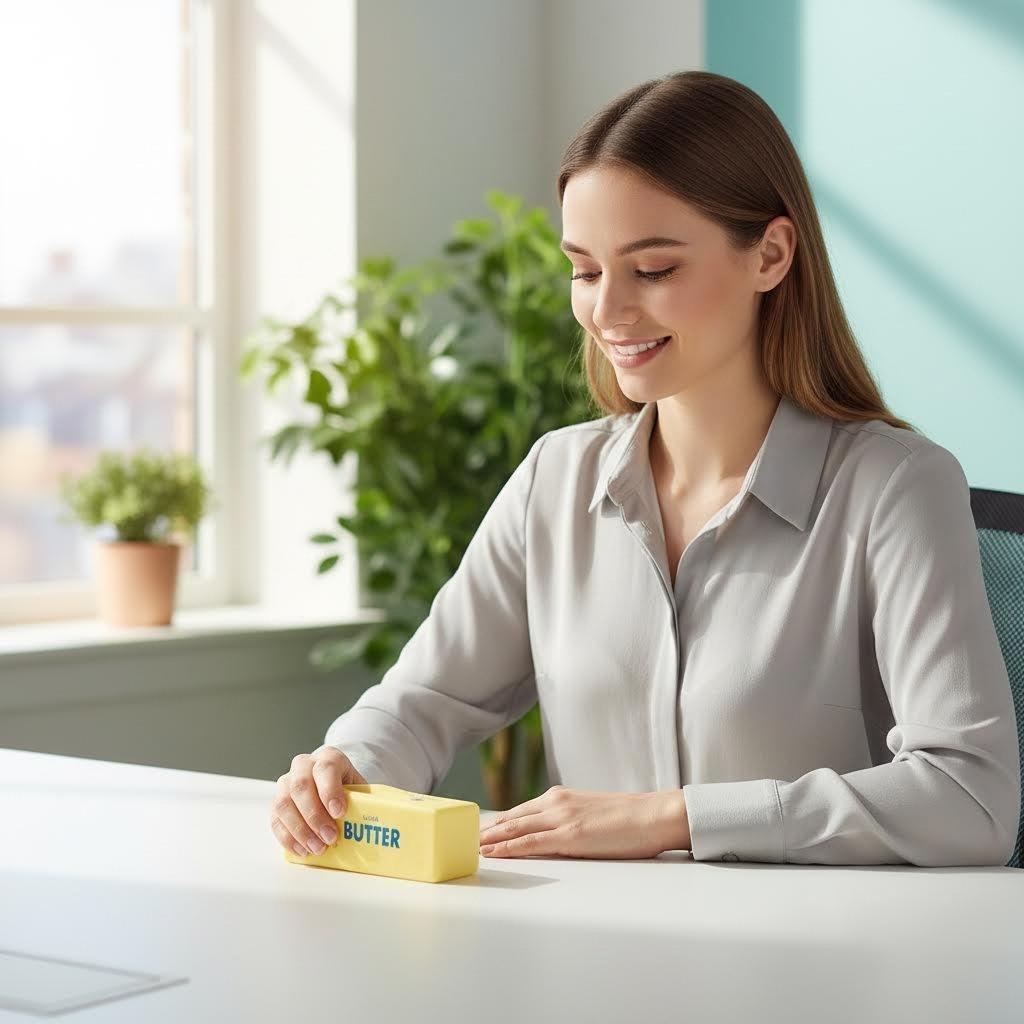 Viral Soft Butter Squishy Toy | Slow Rebound Stress Ball | Silky Touch & Durable