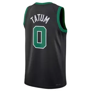 The black men's jersey features Jayson Tatum's full number 0 logo.