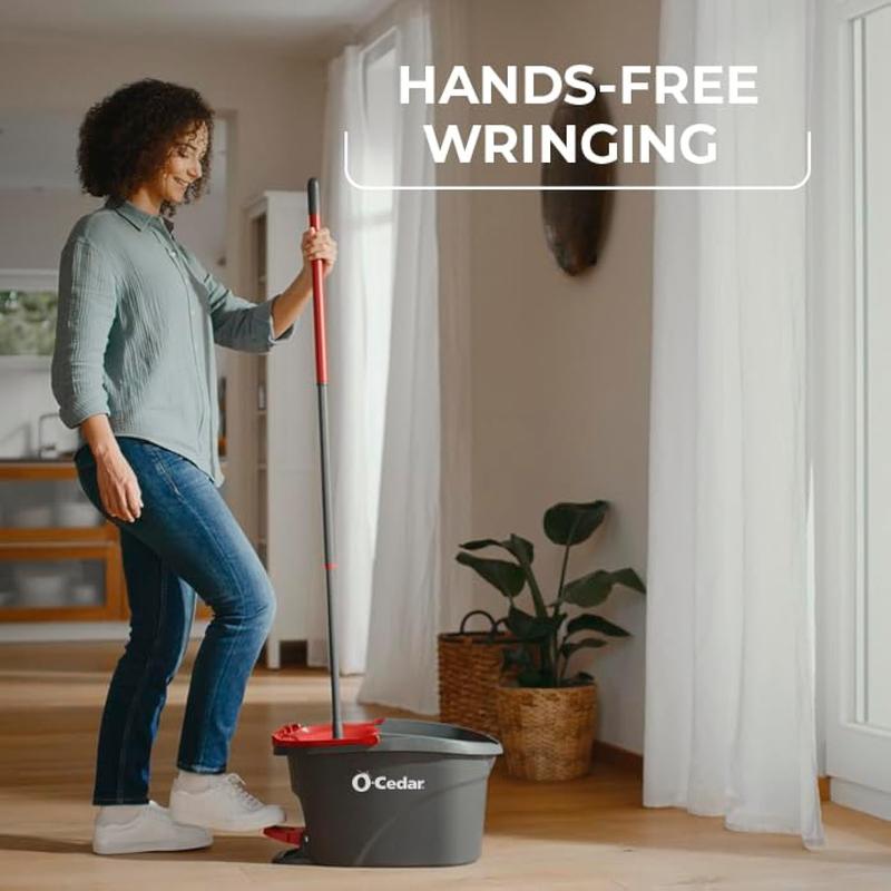 EasyWring Spin Mop System - Make Cleaning Weirdly Satisfying with Easy-to-Use Design and Convenient Spin Feature