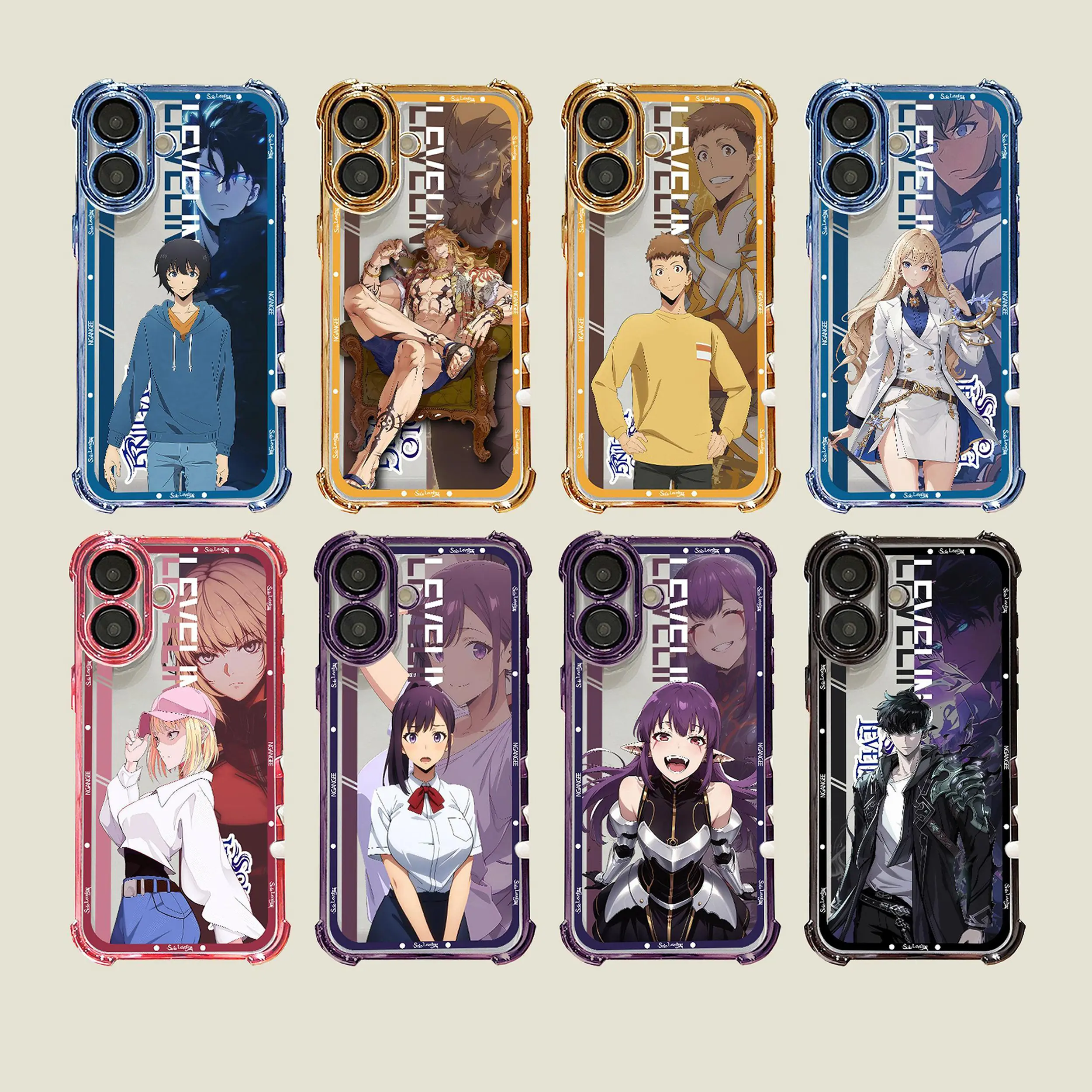 NganGee Solo Anime-Style Smartphone Case - Color-Changing, Snug-Fit Protection Accessory for Samsung Galaxy S22-S25, S23 & iPhone 11-17 Pro Max, 11Pro, 12ProMax (SL1-8), Cellphone