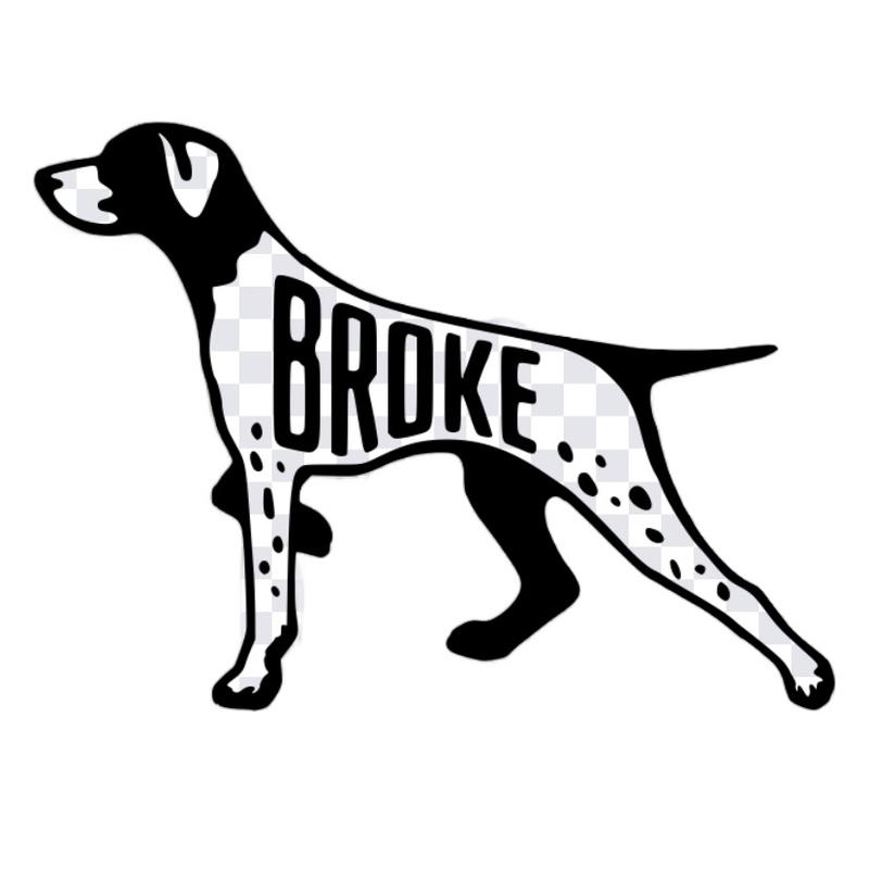 Hunting dog car decal