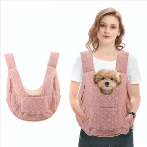Pet Backpack, Adjustable Front-Carrying Backpack for Dogs and Cats, Ideal for Travel, Hiking, and Camping; Suitable for Small and Medium-Sized Dogs, Cats, and Rabbits; Features a Removable Bottom Safety Strap