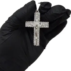 Colgante Cruz San Benito de Plata 925 sólida