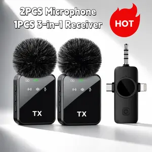ZORP wireless lavalier microphone is compatible with Android, iPhone, PC, and cameras, and can be used for mobile video blogging, interviews, and live streaming.