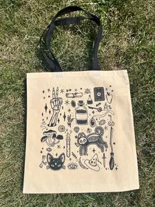 Witch Collage Tote Bag