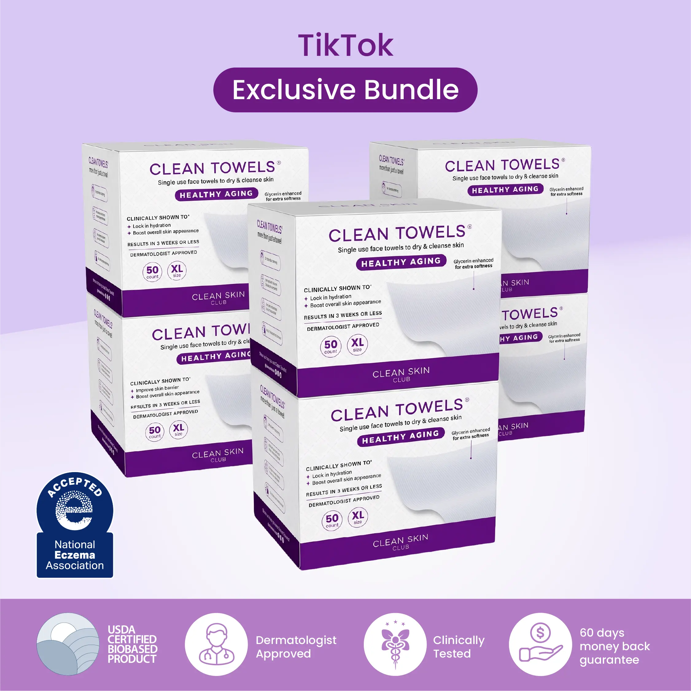 Healthy Aging Clean Towels XL - 6 pack
