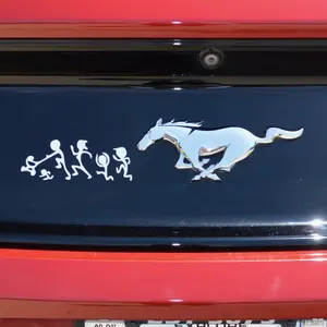 Mustang crowd running decal sticker