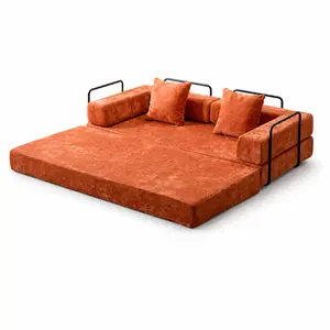 New  Covers Available Cloud Floor Sofa Bed High-Quality Convertible Comfy Corduroy Fabric, Premium Sponge Padding, Multi-Functional Floor Sofa.