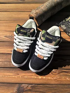 Fashion New Army Sneakers Camo Print Unisex Casual Sports Shoes, Durable Anti-Slip Rubber Sole, All-Season Canvas Upper