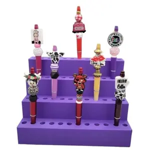 Stair Step Pen Display - 4 tier and 5 Tier - customizable 3D printed Stair Step Pen Display - 4 tier and 5 Tier - customizable 3D printed