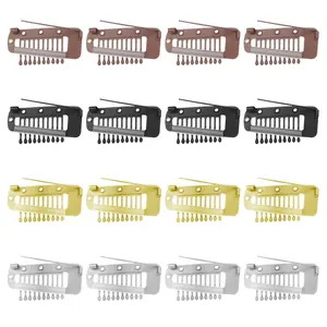 16 count 10- Wig Clips to Secure Wig No Sew,Clips for Hair Extensions Invisible  Hijab Pins Chunni Clip for Woman Veil Hair Extensions Hairpieces