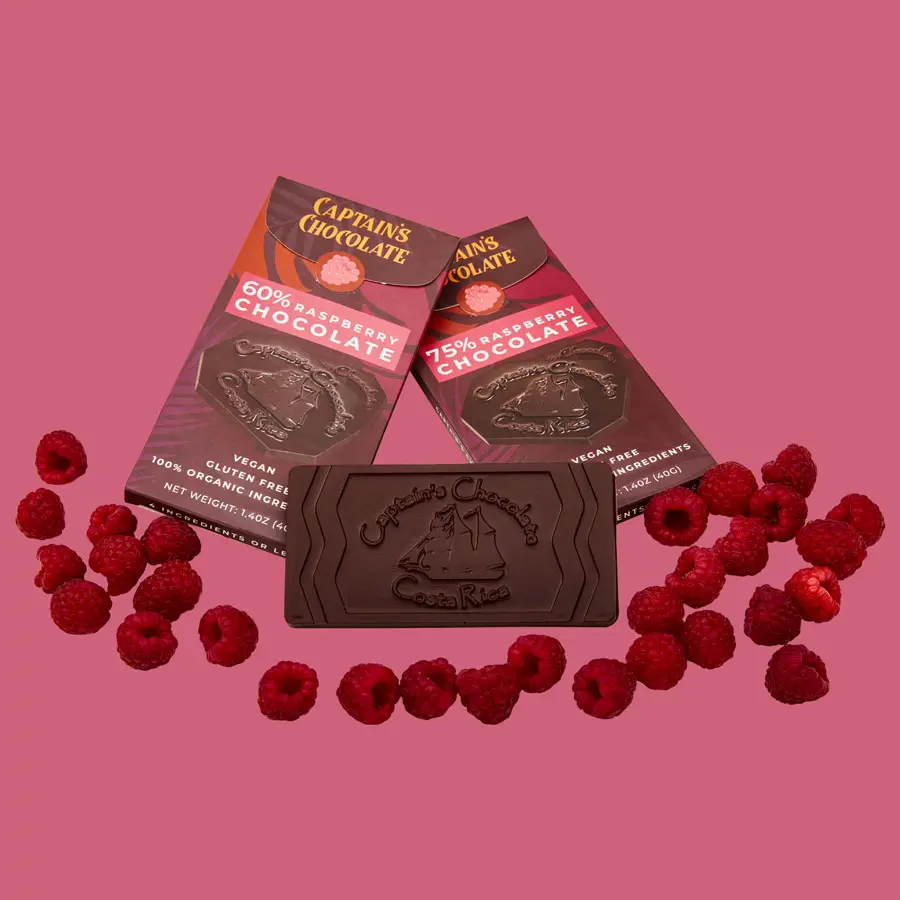 Organic Raspberry Dark Chocolate Bar Organic Raspberry Dark Chocolate Bar