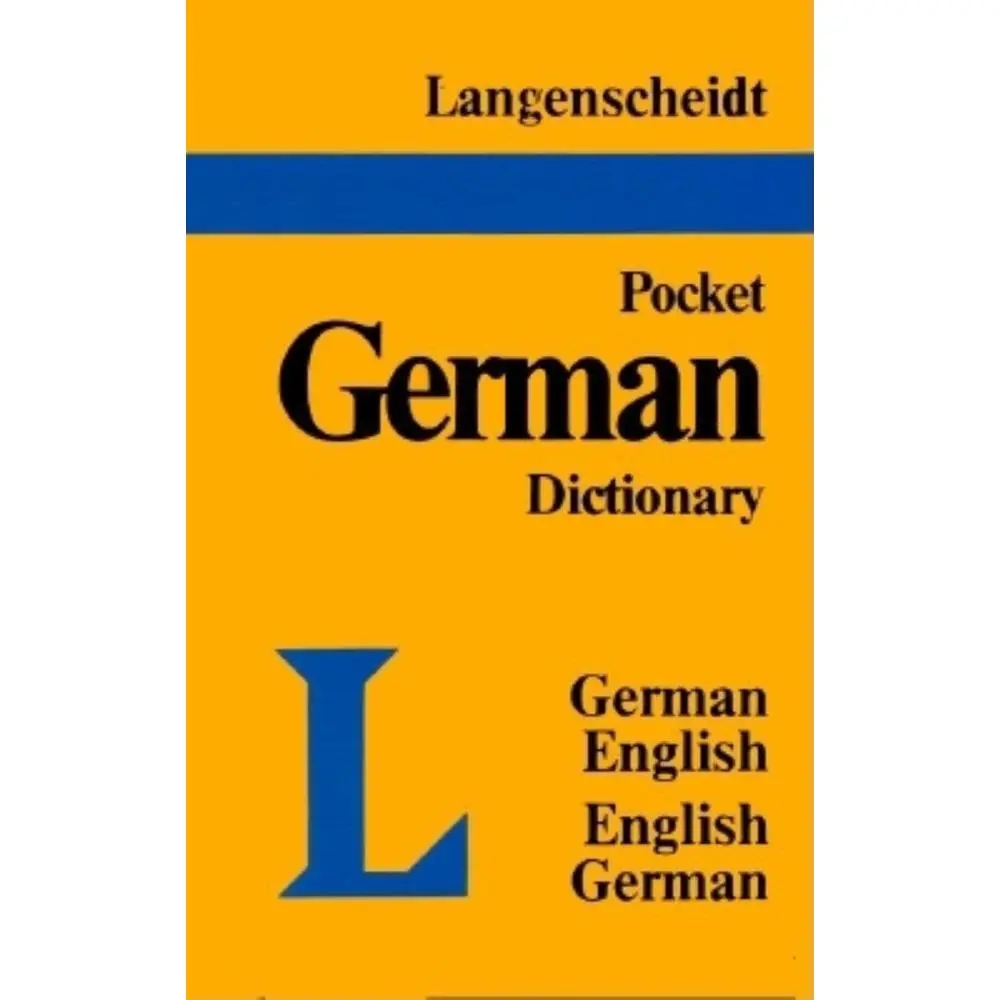 USED Book - Langenscheidt's Pocket German Dictionary (German and German Edition) by Langenscheidt (Vinyl Bound) - german