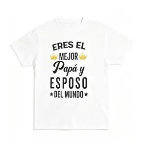 "Eres El Mejor Papá Y Esposo Del Mundo" Graphic T-Shirt,No box included