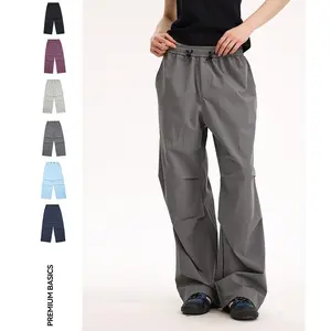 Unisex Parachute Cargo Pants, Lightweight Waterproof Quick Dry UV Protection Outdoor Hiking Loose American Casual Pants