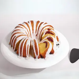 MO'S BUNDT CAKES: Delight in a Moist, Buttery, and Golden Treat with Guava Glamour Vanilla Cake, Highlighting an Exotic Guava Bliss in Every Bite - Perfect for Breakfast, Brunch, or Dessert.