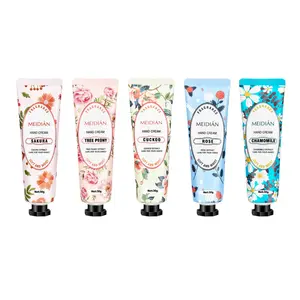 「SOFT FELL」 Valentine's Day hand cream set, 5 Pcs Hand Cream (30g) - Non-Greasy, Quick-Drying | 5 Fragrances, Plant Herb Extracts | Perfumed, Moisturizing Hand Essence Moisturizer