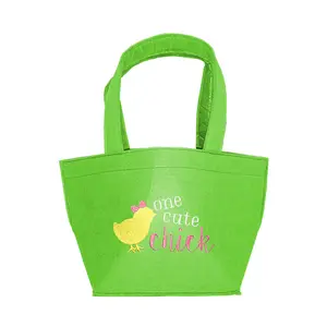 Viv&Lou One Cute Chick Embroidered Felt Easter Bucket