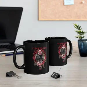 Vessel Sleep Token Rock Band MUG, Sleep Token Red Flowers Accent Mug, Sleep Token Band Cup Gift