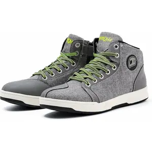 IRON JIA'S Motorcycle Shoes for Men, Breathable Anti-Slip Protective Gear, Powersport Casual Motorcycle Riding Boots (Grey 11)