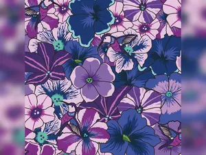 Botanic Blast | Pansies Purple 108" Wide Quilt Back by Sew Yeah Quilting for Riley Blake | WB15561-PURPLE