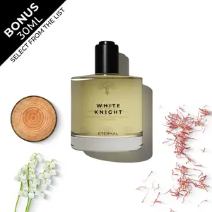Eternal Perfume Oils – White Knight Perfume Oil, Sophisticated & Long-Lasting Unisex Scent | 50ml with Bonus 30ml Bottle of Your Choice