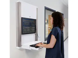 Ergotron 61-367-030 CareFit Enclosure Wall Mount Computer Workstation N/R