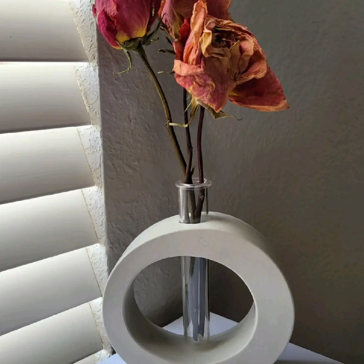 Hand-poured Oval Concrete Propagation Stand for Plants - Slanted Cement Stand for Home Improvement and Garden Supplies
