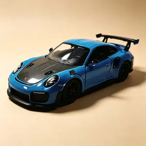 Diecast Metal Sports Car Toy 2010 Porsche 911 GT2 RS, 1:36 Scale 5 Inch Collectible Model Gift for Kids & Car Enthusiasts