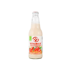 VAMINO Vitamilk Strawberry Soy Milk Drink - Thailand's Popular No.1 Dairy-Free Beverage, 300ml