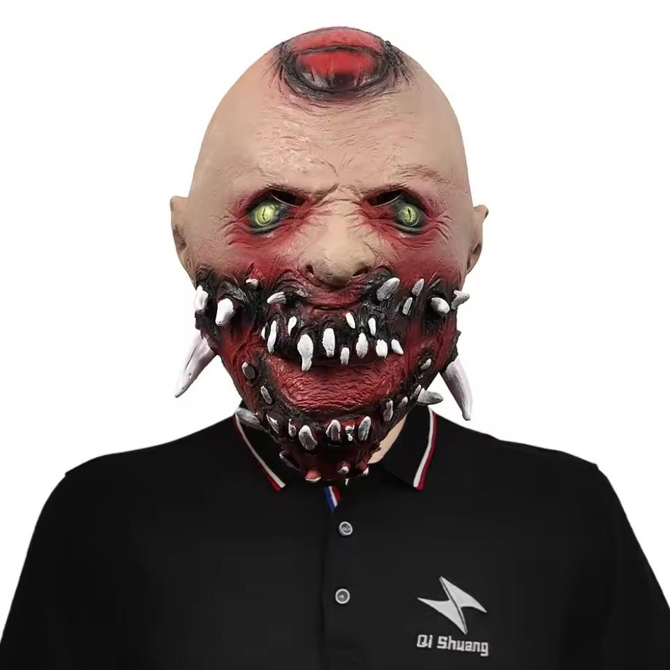 Anime Terror Cyborg Vampire Masks Cosplay Costume Latex Mask Halloween Masquerade Party Carnival Prop full face cover