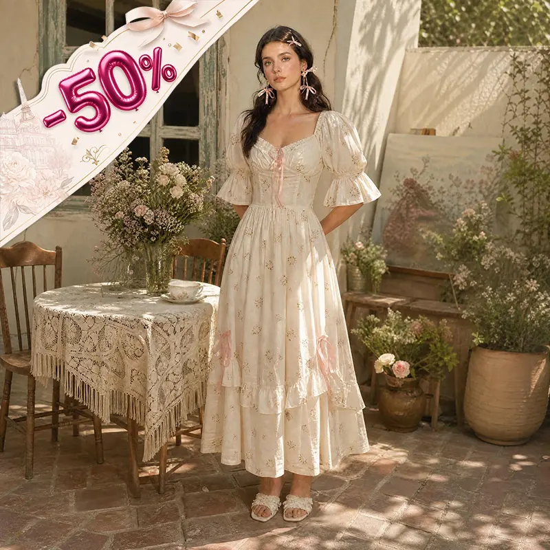 Fairy Rose Corset Dress-LuminaVenus Dresses Dramatic Wedding Dresses Bridal Elegance Event Dress Curvy Women Dress White Dresses Breathable Outfit Elegant Guest Birthday Party Dress Floral Soft