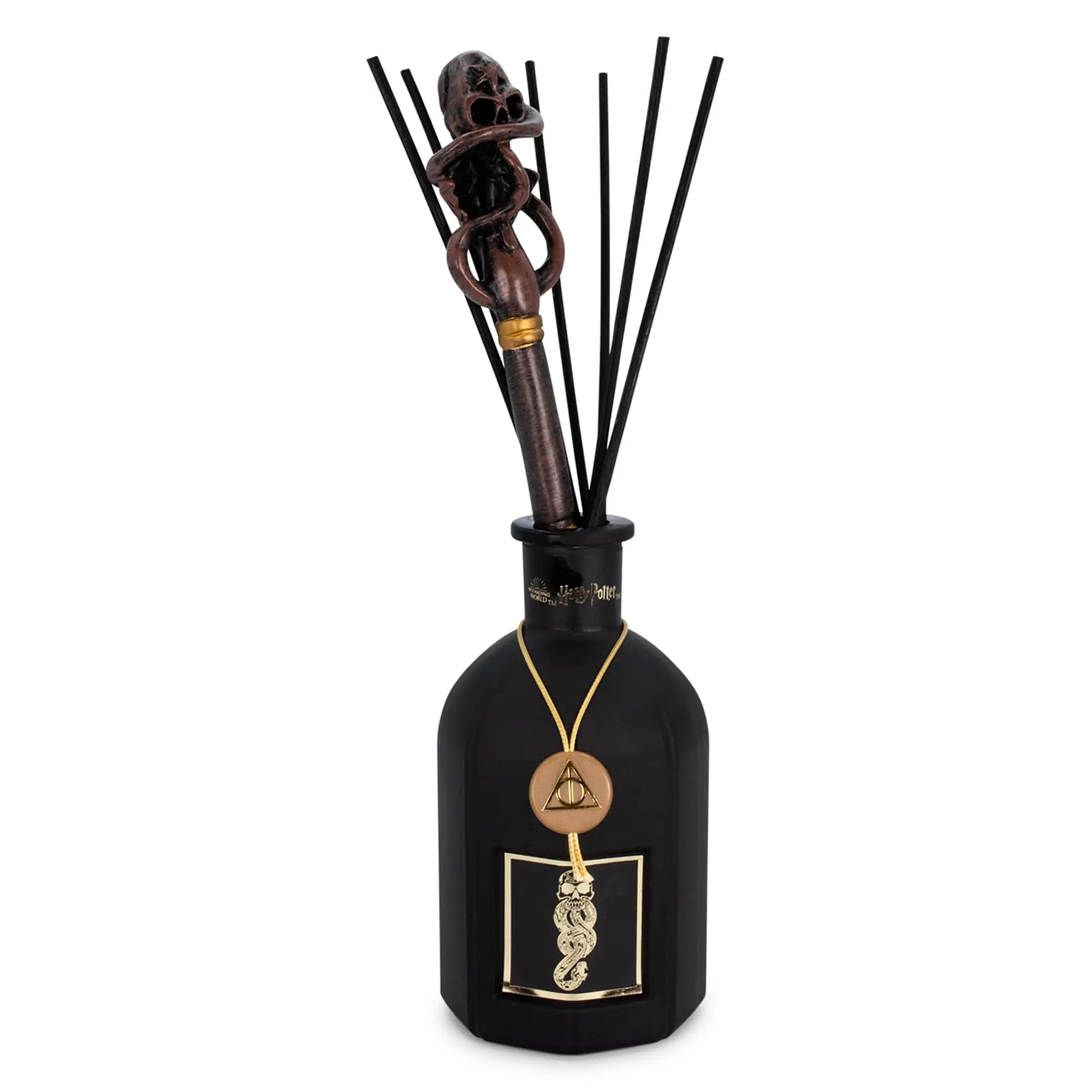 Harry Potter Death Eater Premium Reed Diffuser - Aromatherapy Scent Diffuser with Scented Wand & Fragrance Bottle, Woody Jasmine & Lemon Notes for Home Novelty Decor Room Scenting