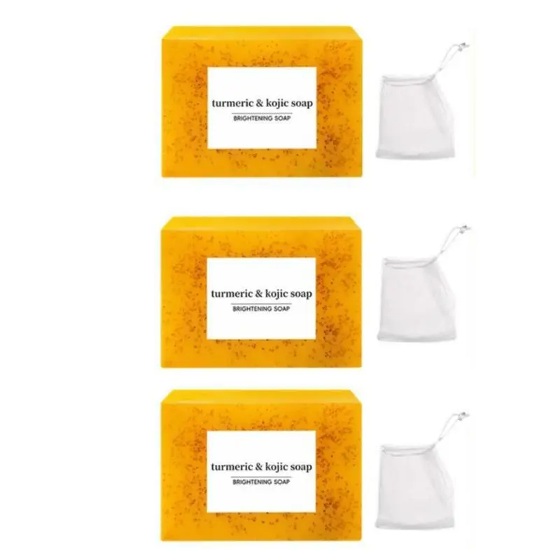 3Pcs Soap+ Soap Bag