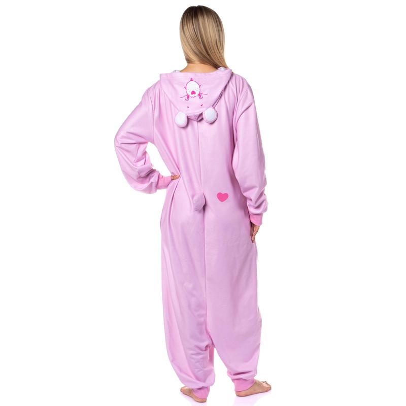 Care Bears Hooded Union Suit Footless One Piece Costume Pajama For Men or Women