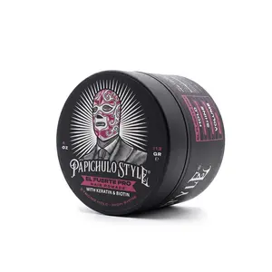 Papichulo Style El Fuerte PRO Biotin Gel with Keratin for Strong Hold High Shine and Bold Volume Water Based No Flakes Made in USA