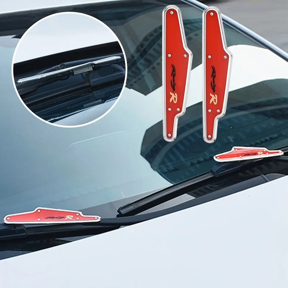 2pcs Universal Car Windshield Wipers, Vehicle Wipers, Abs Material, and Design, Easy Installation, Enhanced Performance, Automotive Car Care Accessories, Auto Parts