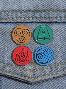 Round Shaped Element Pattern Brooch, Vintage Fashion Brooch for Women & Men, Fashion Brooch for Party, Daily Clothing Decor, Pin, Charms, Jewelry Accessories, Trendy Brooch for Birthday Gift, Cute