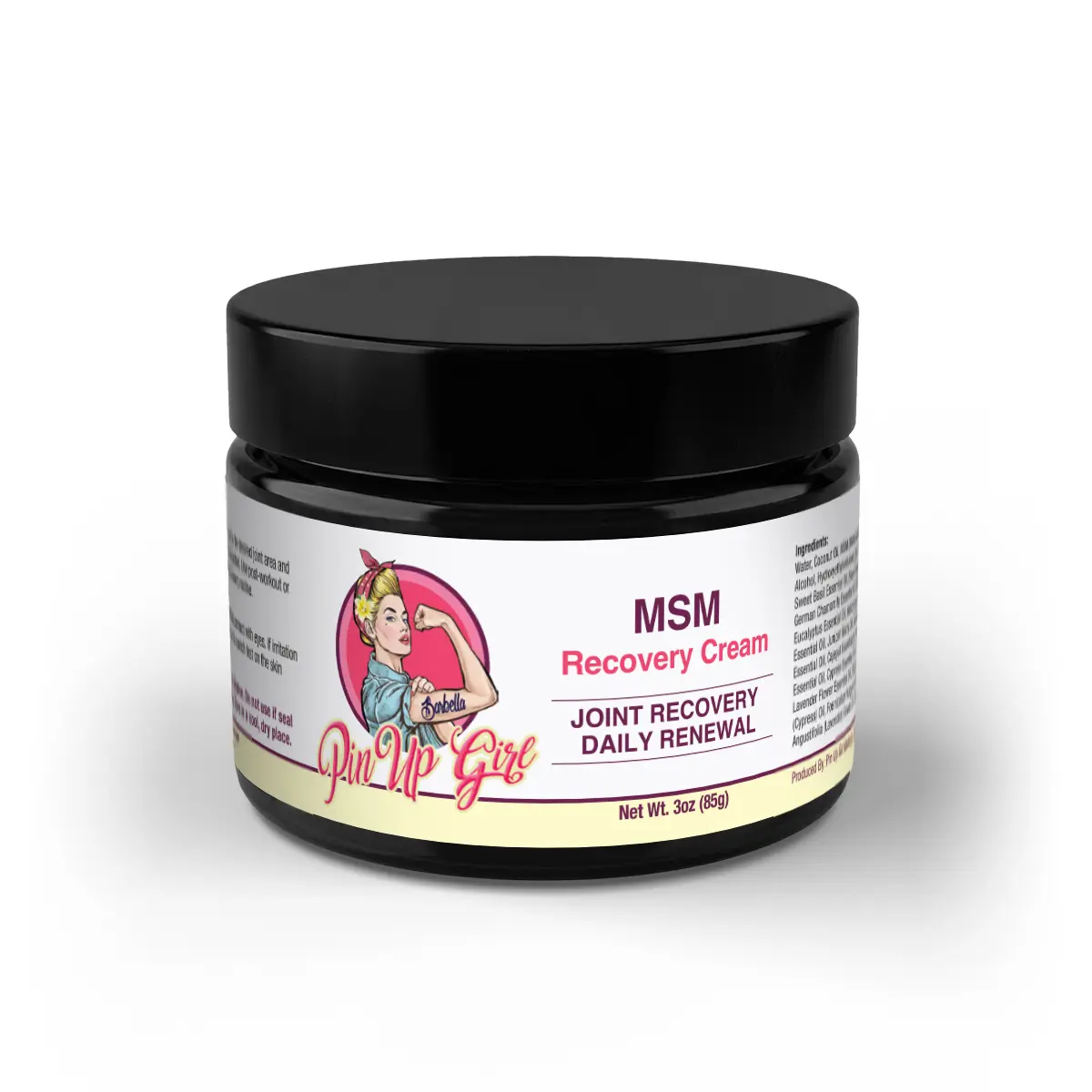 MSM Recovery Cream with Arnica & Essential Oils – 3oz Post-Workout Topical Body Care MSM Recovery Cream with Arnica & Essential Oils – 3oz Post-Workout Topical Body Care