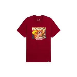 Dim Mak x Demon Slayer - Neon Lights Rengoku Tee - Garnet