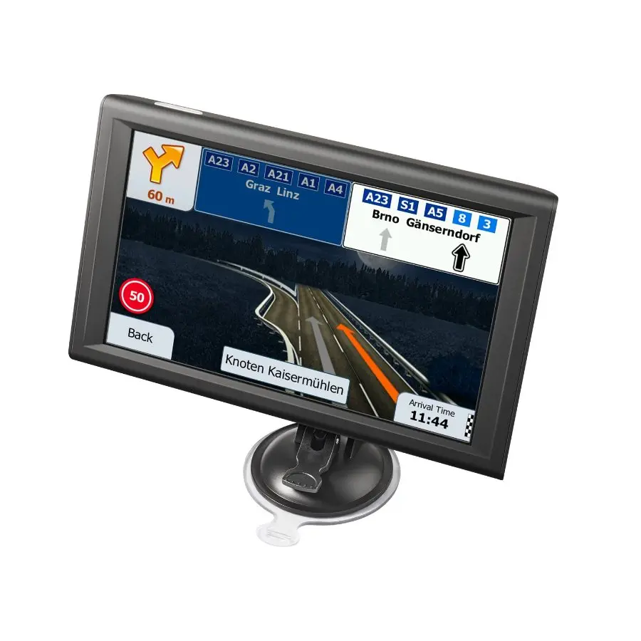 【DealsForYouDays】VEVOR 7-inch Touchscreen Car GPS Navigator with 8GB Storage, Lifetime Map Updates, Voice Turn-by-Turn Guidance, Speed & Red Light Warnings, Custom Truck Routing, Touchscreen Car Radio for Vehicles